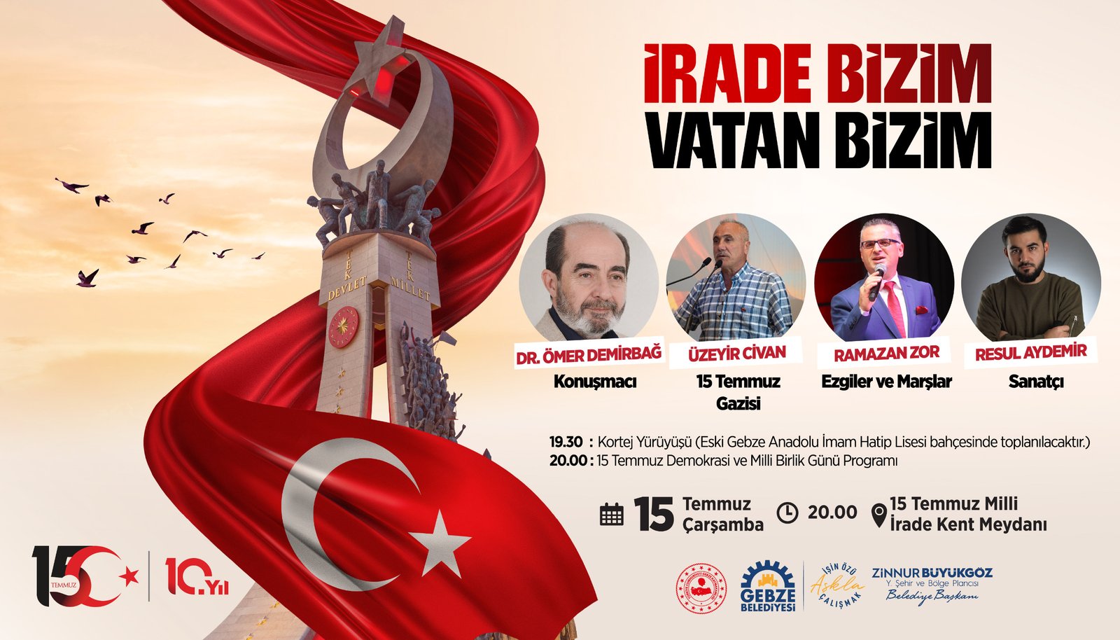 gebze 15 temmuz ilanı